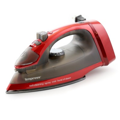  Impress Basic Clothing Iron, Non-Stick, Compact, Spray, Adjustable Steam, Fabric Selector, Swivel Cord, Lightweight