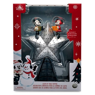 Disney Mickey & Minnie Mouse Light Up Christmas Tree Topper - Disney store