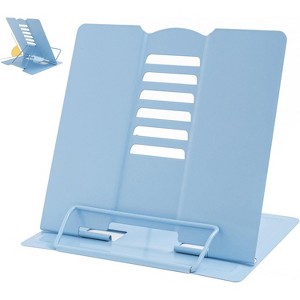 Metal Book Stand Adjustable Book Holder for Reading, Sturdy & Durable for Cookbooks, Textbooks, Magazines on Counter - 1 of 4