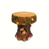 Vynxaria Resin Squirrel Garden Chair Decoration, 12.6" Tree Stump Stool£¬Brown - 4 of 4
