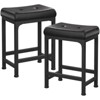 Aheaplus Set of 2 Soft Cushion Bar Stools, Metal Frame - 2 of 4