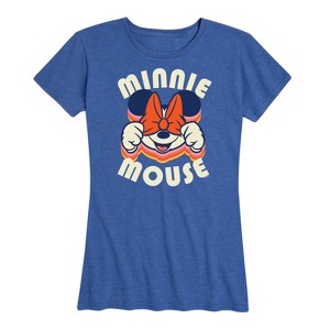 Women's - Disney - Minnie Mouse Repeat Short Sleeve Graphic T-Shirt - 1 of 4