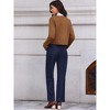 INSPIRE CHIC Women's Crew Neck Long Sleeves Button Down Vintage Jackets Brown Large - 3 of 4