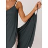 cheibear Women's Cover Ups Beach Seaside Summer Backless Spaghetti Strap Dress Sarongs Wrap - 3 of 4