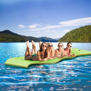 GEEMAX 13'x5' 3-Layer Floating Water Mat Thick Tear-Resistant XPE Foam For Lake Oceans - 1 of 4