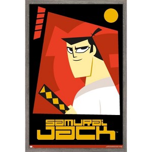 Trends International Samurai Jack - Red Framed Wall Poster Prints - 1 of 4