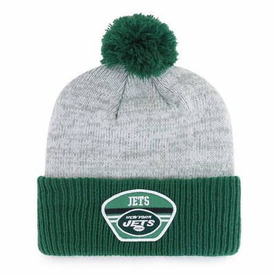 NFL New York Jets Men's Badge Knit Beanie - Gray