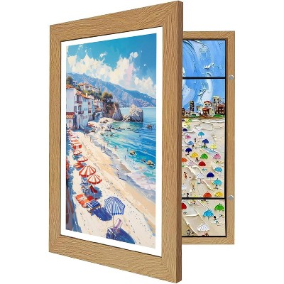 2 Packs Kids Art Frames,150 Sheets A4 Kids Artwork Frames Changeable | Kids Artwork Display Storage for Children Drawing Crafting