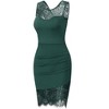 WhizMax Fashion Sleeveless Lace Panel Mini Dress - 3 of 4