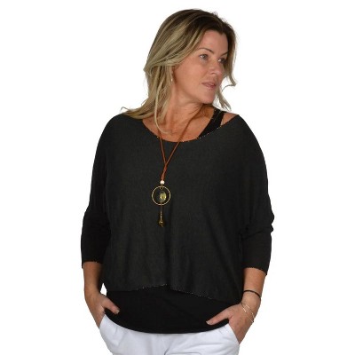 Catherine Lillywhite's Women's Half Sleeve Tunic With Necklace