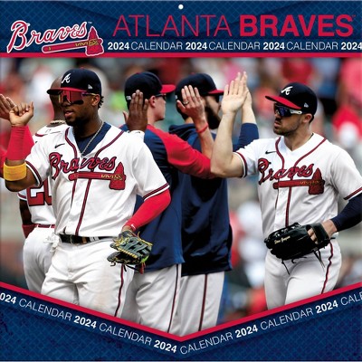  Atlanta Braves 2023 12x12 Team Wall Calendar : Office Products