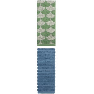 REGALWOVEN Cotton Hand Towels for Bathroom Hand Face Gym Spa 14" x 30"/13" x 29" 2 Pcs - 1 of 4