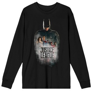 Justice League Movie Batman Trap Graphics Men's Black Long Sleeve Shirt - 1 of 1