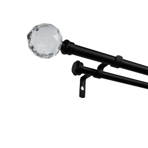 Exclusive Home Crystal Ball Double Curtain Rod - 1 of 2