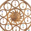 25" x 14" Eclectic Metal Sun Windchime Bronze - Olivia & May: Iron Craftsmanship, Decorative Bells, Spot Clean - 4 of 4