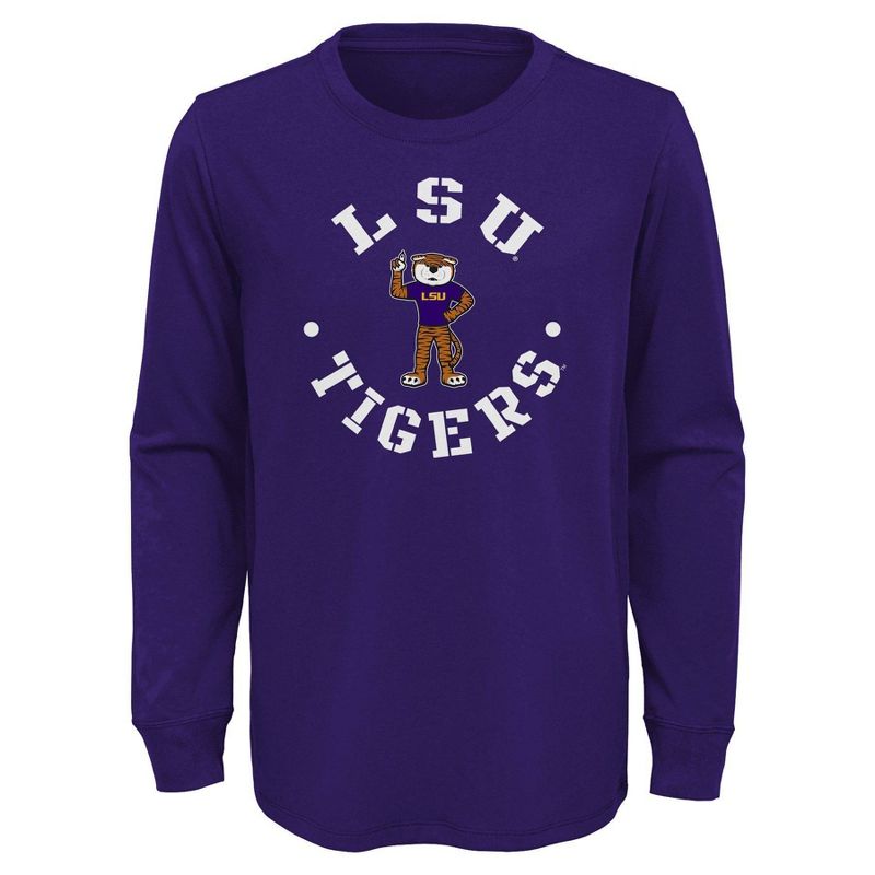 NCAA LSU Tigers Boys&#39; Long Sleeve T-Shirt, 1 of 2