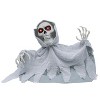 ATC Animated Groundbreaker Skeleton with Hooded Cloak - Gray Halloween Decoration - 2 of 2