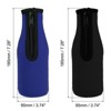 Unique Bargains Cooler Insulator Collapsible Neoprene Beer Bottle Sleeves Covers with Zipper 2 Pcs - 2 of 4