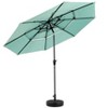 Gulches Aluminium 10ft 3 Tier Auto-tilt Umbrella£¬Outdoor Patio Umbrella - Market Table Pool Deck Umbrella (Base Not Included)( Light green ) - 4 of 4