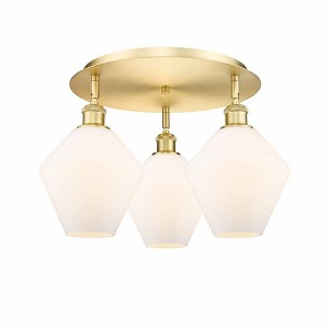 Cindyrella - 3 Light Flush Mount In Industrial Style-11 Inches Tall and 19.75 Inches Wide - 1 of 1