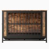 Munora 38.9" Dog Crate Furniture, Rustic Brown Kennel with 2 Sliding Doors for Large/Medium/Small Dogs - 3 of 4