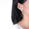 Chain Dangle Earrings for Women Two In One Design Sterling Silver Ginger Lyne Collection - 4 of 4