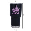 Elanze Designs Just Here For The Castle Magical Fairytale 30 Ounce Stainless Steel Classic Coffee On-The-Go Travel Insulated Tumbler Mug Drinkware - 2 of 4
