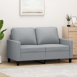 vidaXL 2-Seater Sofa Light Gray 47.2 in. Fabric - 1 of 4