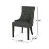Anybear Set of 2 Fabric Chairs with Tapered Legs - 3 of 3