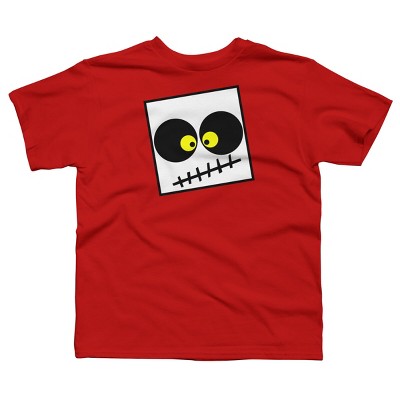 Boy's Design By Humans Square Skull By LonaMisa T-Shirt