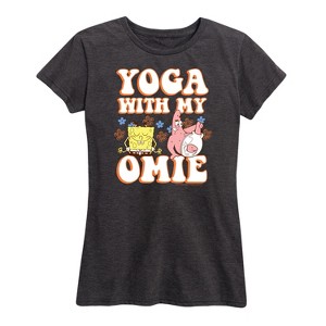 Women's - SpongeBob SquarePants - Yoga with My Omie Short Sleeve Graphic T-Shirt - 1 of 4