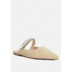 Geode Pearl Embellished Slip On Mules - 1 of 4