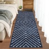 Washable Modern Stripe Area Rugs Contemporary Indoor Lightweight Low Pile Non Slip Carpet For Living Room Bedroom Soft Easy Care Floor Mat Home Decor - 2 of 4