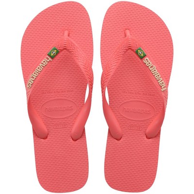 Havaianas Women's Brazil Logo Flip Flops - PINK, 6