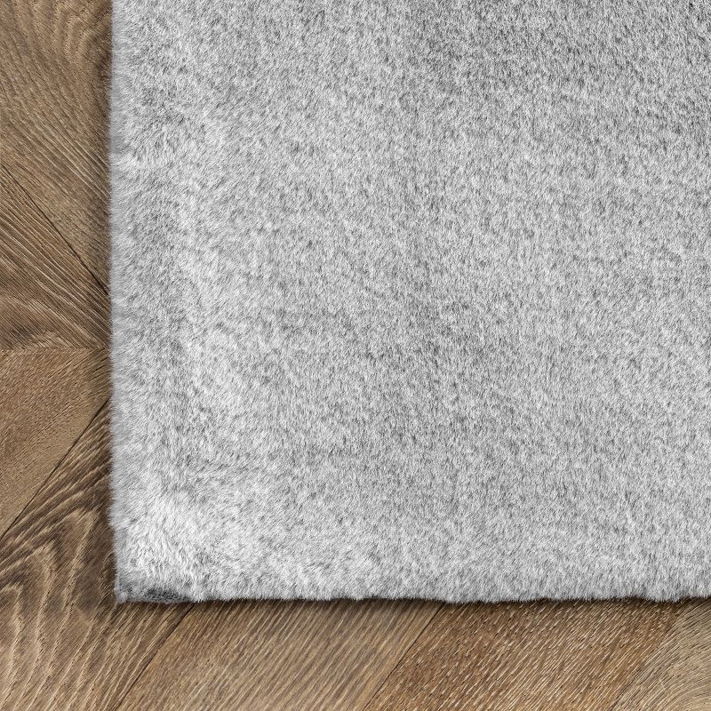 nuLOOM Layne Soft Silky Faux Rabbit Area Rug, 6 of 11