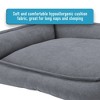 Arlee Home & Pet Cresent Lounger Orthopedic Eco-Friendly Memory Foam Dog Bolster Bed - Gray - S - 4 of 4