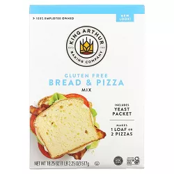 King Arthur Flour Bread + Pizza Mix, Gluten Free, 18.25 oz (517 g)