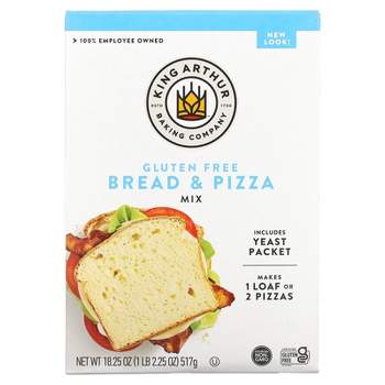 King Arthur Baking Company Bread + Pizza Mix, Gluten Free, 18.25 oz (517 g)