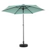 Gulches 9FT Outdoor Patio Umbrella Outdoor Table Umbrella with Push Button Tilt and Crank(Base Not Included)(Light green) - 3 of 4