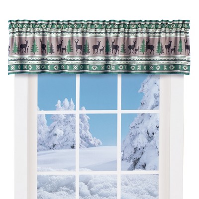 Collections Etc Southwest Woodland Rod Pocket Top Window Valance Target   GUEST A2b257cb 3de5 437d 9734 8f8662551a23