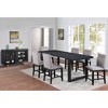 8pc Yves Counter High Dining Set Charcoal - Steve Silver Co. - 2 of 4