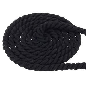 Unique Bargains Natural Twisted Cotton Rope 3 Strand Tug of War Rope with Sealing Tape - 1 of 4