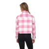 Women's Plaid Shirt Shacket Lined Coat - S.E.B. By SEBBY - 4 of 4