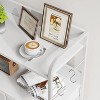 5 Drawer Dresser, Tall Dresser for Bedroom, Storage Organizer with Fabric Bins, Wood Top, Sturdy Steel Frame, Easy Pull Handle, Hallway, White - 4 of 4