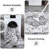 5x7 Area Rugs, Washable Large Non-Slip Low Pile Ultra Soft Indoor Under Table Area Rug Carpet for Bedroom, Living Room, Kitchen, Dinning Room - 4 of 4