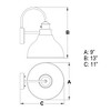 Vaxcel Delano 1 - Light Sconce in  Oil Burnished Bronze - 2 of 4