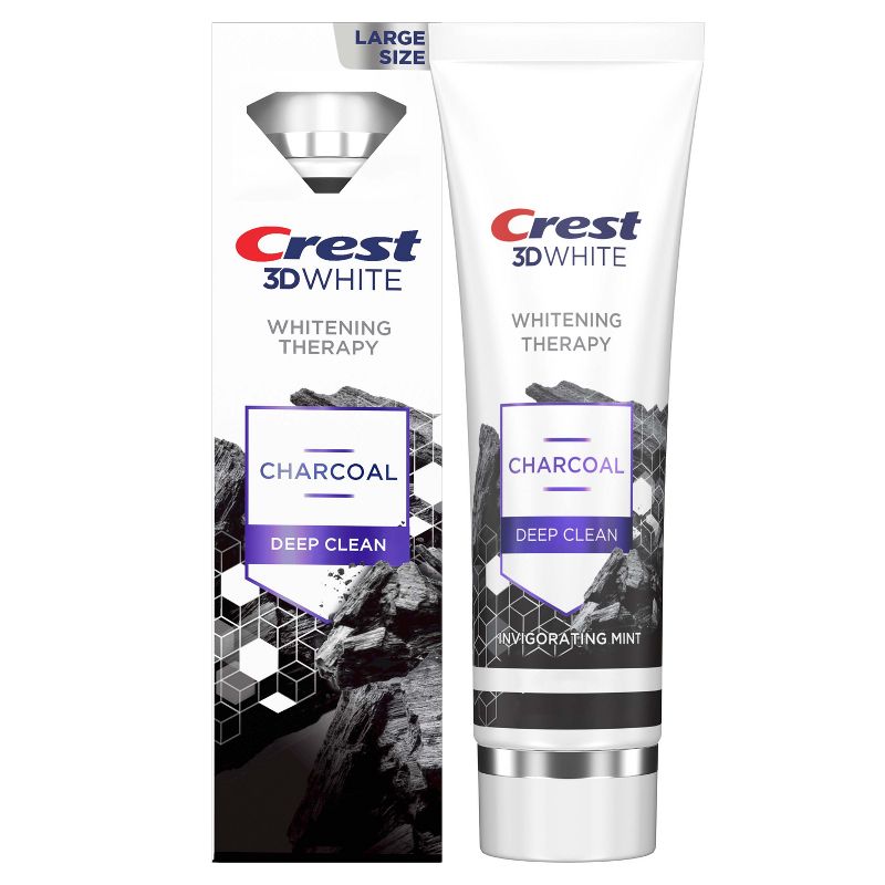 Crest 3D Whitening Therapy Charcoal Deep Clean Toothpaste - 4.6oz, 1 of 10