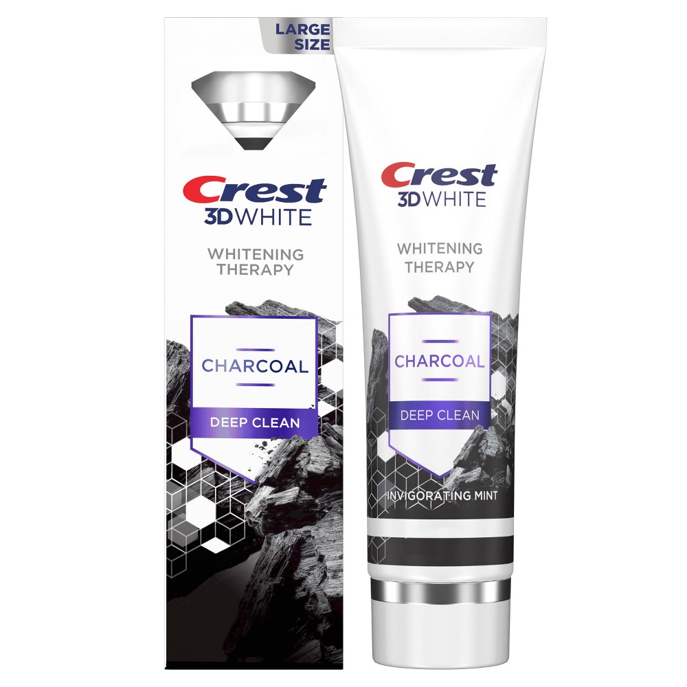 Photos - Toothpaste / Mouthwash Crest 3D Whitening Therapy Charcoal Deep Clean Toothpaste - 4.6oz 