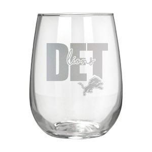 NFL Detroit Lions The Vino Stemless 17oz Wine Glass - Clear - 1 of 1