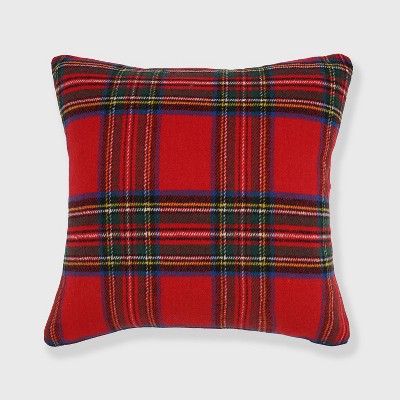 Christmas Plaid Throw Pillow - Evergrace